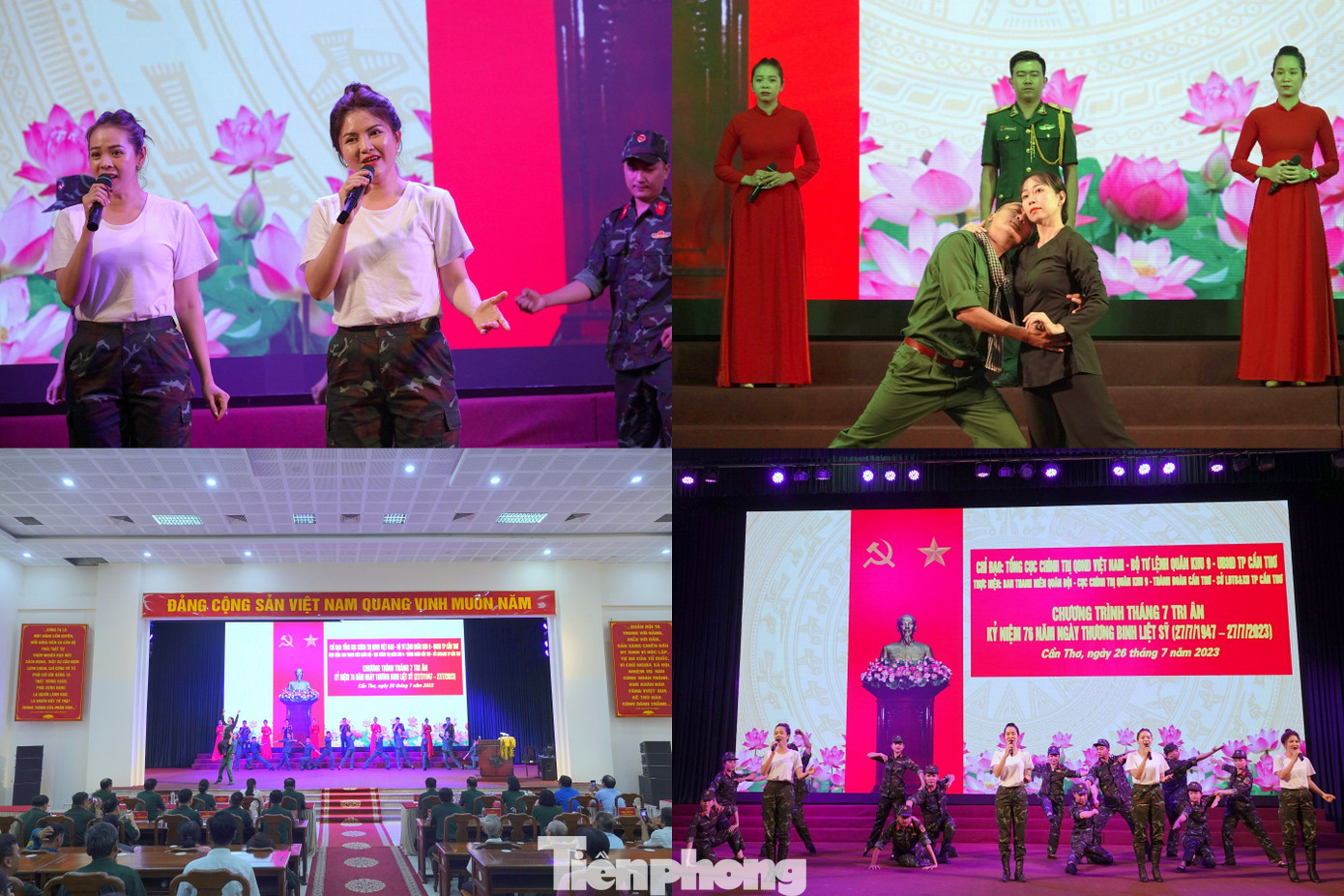 Cùng với các hoạt động tặng quà tri ân là các chương trình văn nghệ đặc sắc ca ngợi tinh thần bất khuất của các thế hệ cha anh đã cống hiến, hy sinh bảo vệ độc lập, tự do cho Tổ quốc.