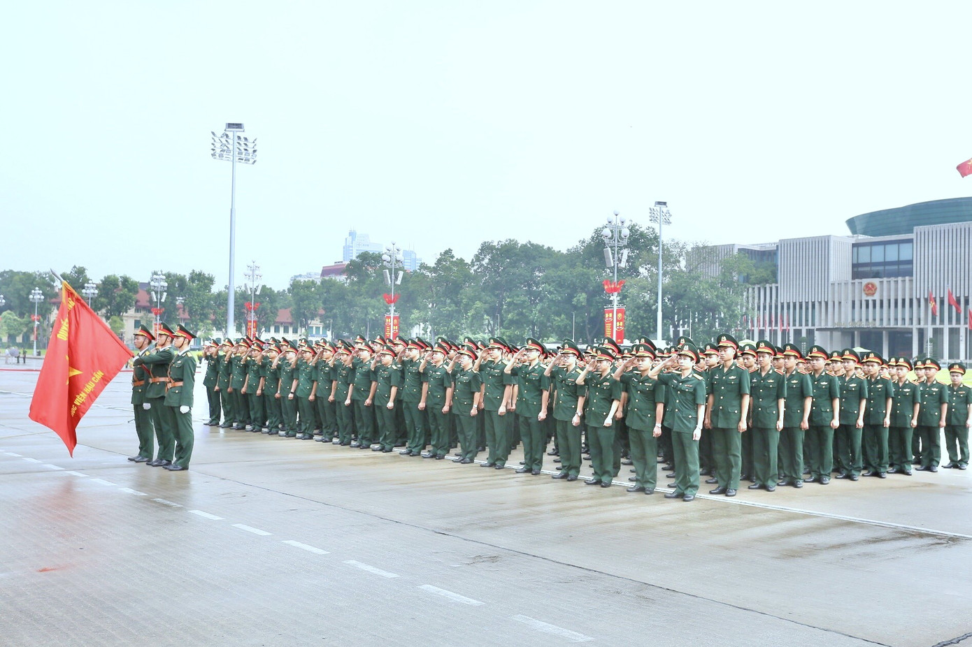 Buổi lễ có sự tham dự của 197 tân học viên Học viện Hậu cần.