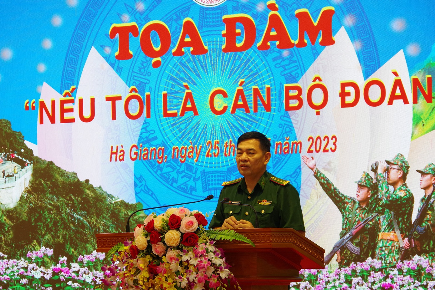 Đại tá Nguyễn Thanh Hải - Phó Chủ nhiệm Chính trị BĐBP phát biểu chỉ đạo tọa đàm. Đại tá Nguyễn Thanh Hải - Phó Chủ nhiệm Chính trị BĐBP phát biểu chỉ đạo tọa đàm.