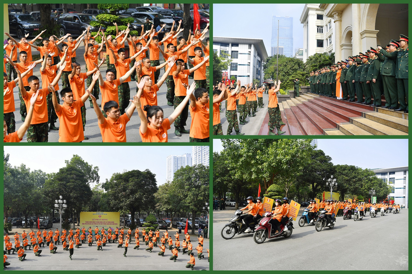 Đồng diễn flashmod và tuần hành hưởng ứng Tháng hành động vì bình đẳng giới trong Quân đội năm 2023. Đồng diễn flashmod và tuần hành hưởng ứng Tháng hành động vì bình đẳng giới trong Quân đội năm 2023.