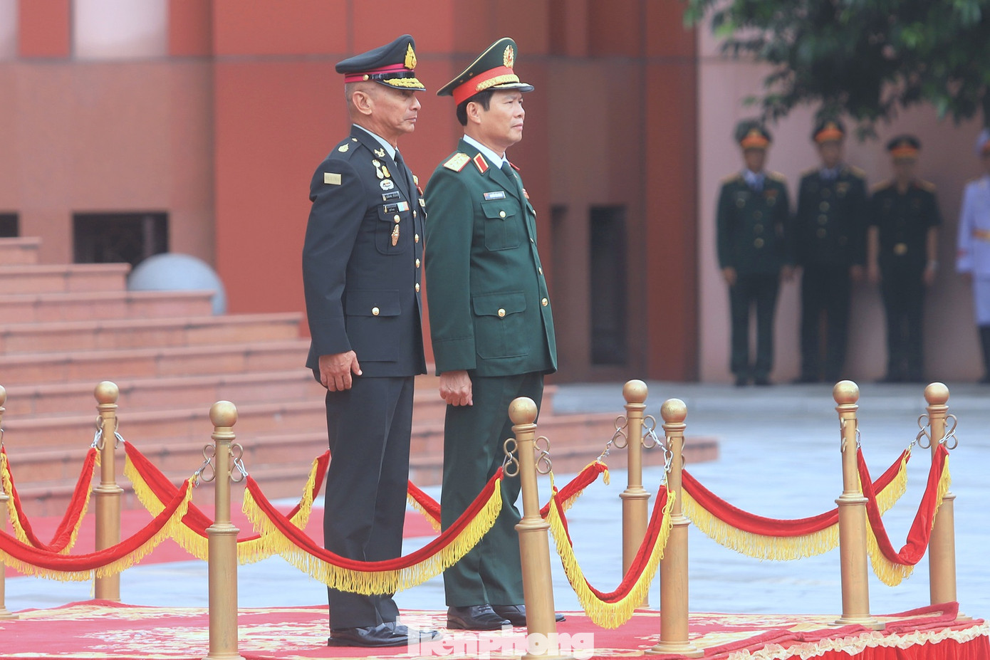 Một số hình ảnh tại lễ đón đoàn quân sự cấp cao Thái Lan.