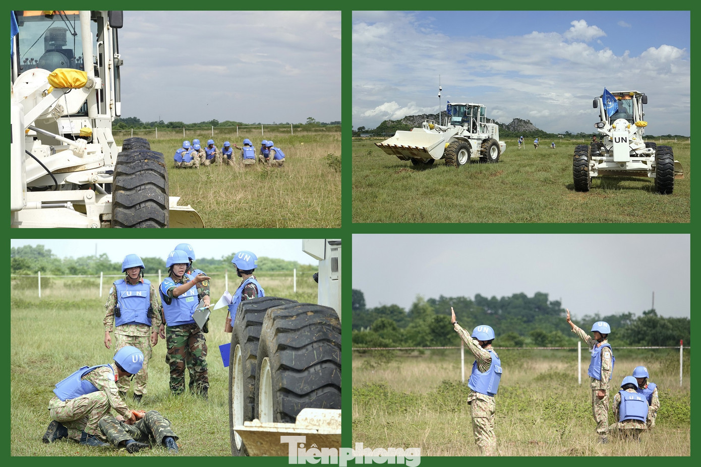 Tình huống đặt ra là một phân đội công binh của Việt Nam đang thi công mở rộng trại tị nạn nhằm hỗ trợ người dân cải thiện chất lượng cuộc sống, bất ngờ tiếp xúc vật liệu nổ. Có 3 nhân viên đội công binh bị thương, gồm: Một nạn nhân bị sốc chấn thương, vết thương thấu bụng; một nạn nhân bị vết thương phần mềm thành ngực phải, nhiều vết thương nhỏ rải rác tứ chi; một nạn nhân gãy kín 1/3 giữa 2 xương cẳng chân trái.