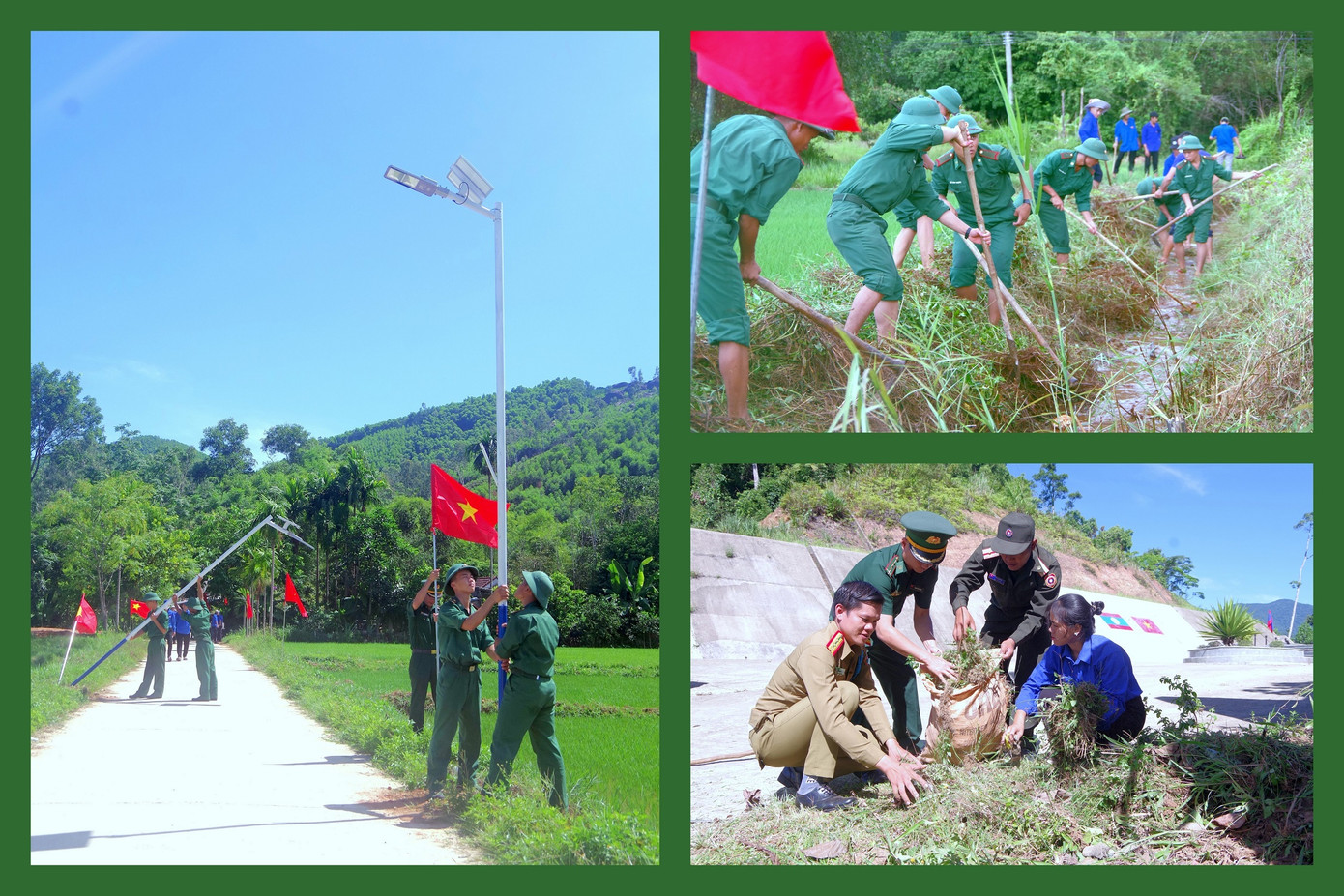 Đoàn Thanh niên BĐBP Thừa Thiên - Huế và Chi đoàn trực thuộc phối hợp với tổ chức Đoàn địa phương và lực lượng vũ trang Quân đội nhân dân Lào tiến hành nhiều hoạt động thiết thực như lắp đặt hệ thống chiếu sáng đường giao thông nông thôn, ra quân ngày “Chủ nhật xanh”, nạo vét kênh mương nội đồng.