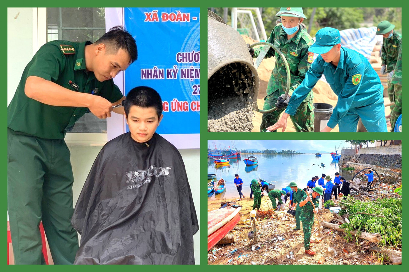Tuổi trẻ BĐBP Phú Yên triển khai mô hình “Tay kéo Biên phòng” cắt tóc miễn phí cho trẻ em có hoàn cảnh khó khăn, xây dựng công trình thanh niên “Sân trường cho em” và tổ chức hoạt động “Làm sạch biển" trong Chiến dịch Thanh niên tình nguyện Hè 2023.