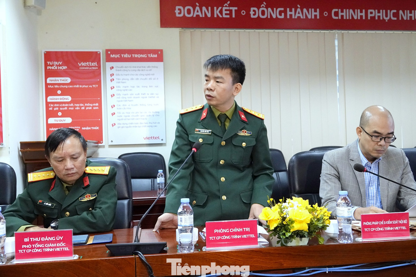 Đại diện Phòng Chính trị VCC thông tin về kết quả PBGDPL cho thanh niên trong hai năm 2021-2022