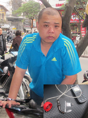 Đối tượng Đỗ Xuân Hùng cùng tang vật bị thu giữ