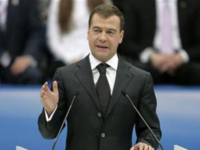 Tổng thống Nga Dmitry Medvedev