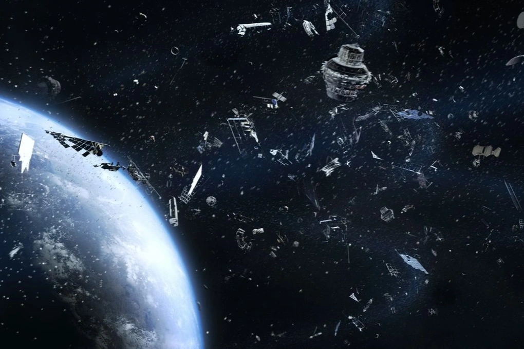 Minh họa các mảnh vỡ trên quỹ đạo quanh Trái Đất (Ảnh: Getty Images).