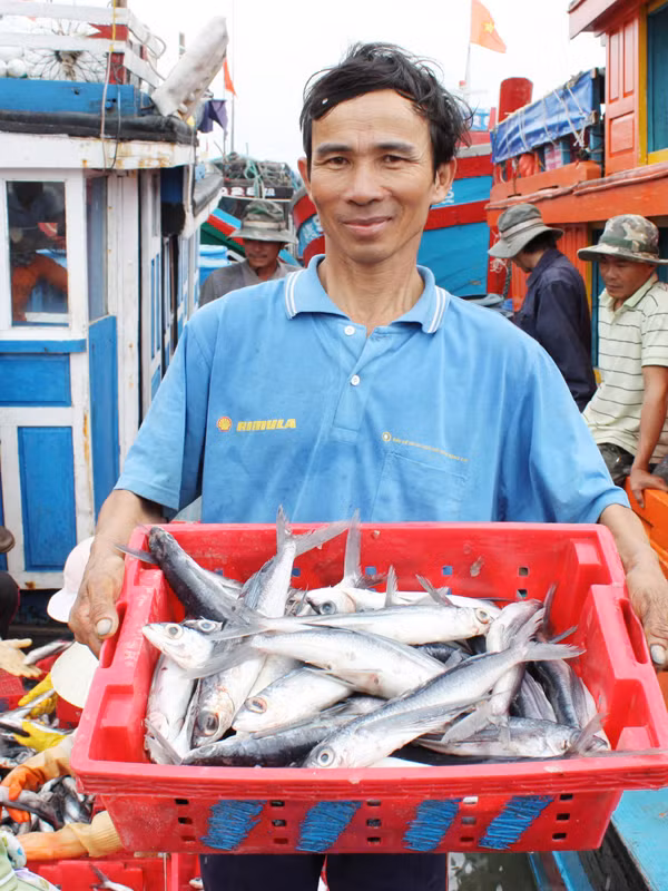 Thuyền trưởng Nguyễn Cư ở Bình Châu: “Cá chuồn cồ tôi đánh bắt ở Hoàng Sa mới về”