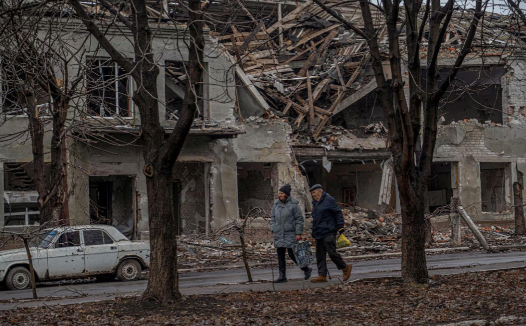 Một khu phố hoang tàn ở Pokrovsk ngày 25/1. (Ảnh: Reuters) Một khu phố hoang tàn ở Pokrovsk ngày 25/1. (Ảnh: Reuters)