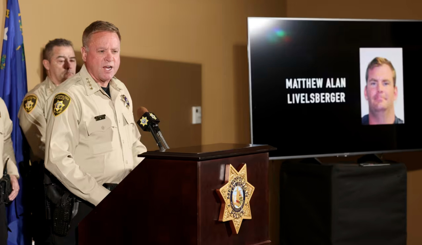 Chân dung Matthew Alan Livelsberger trong cuộc họp báo của cảnh sát, ngày 2/1. (Ảnh: NYT) Chân dung Matthew Alan Livelsberger trong cuộc họp báo của cảnh sát, ngày 2/1. (Ảnh: NYT)