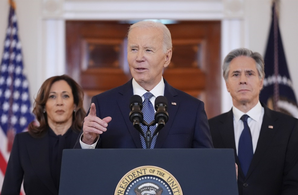 Tổng thống Mỹ Joe Biden phát biểu tại Nhà Trắng ngày 15/1. (Ảnh: AP) Tổng thống Mỹ Joe Biden phát biểu tại Nhà Trắng ngày 15/1. (Ảnh: AP)