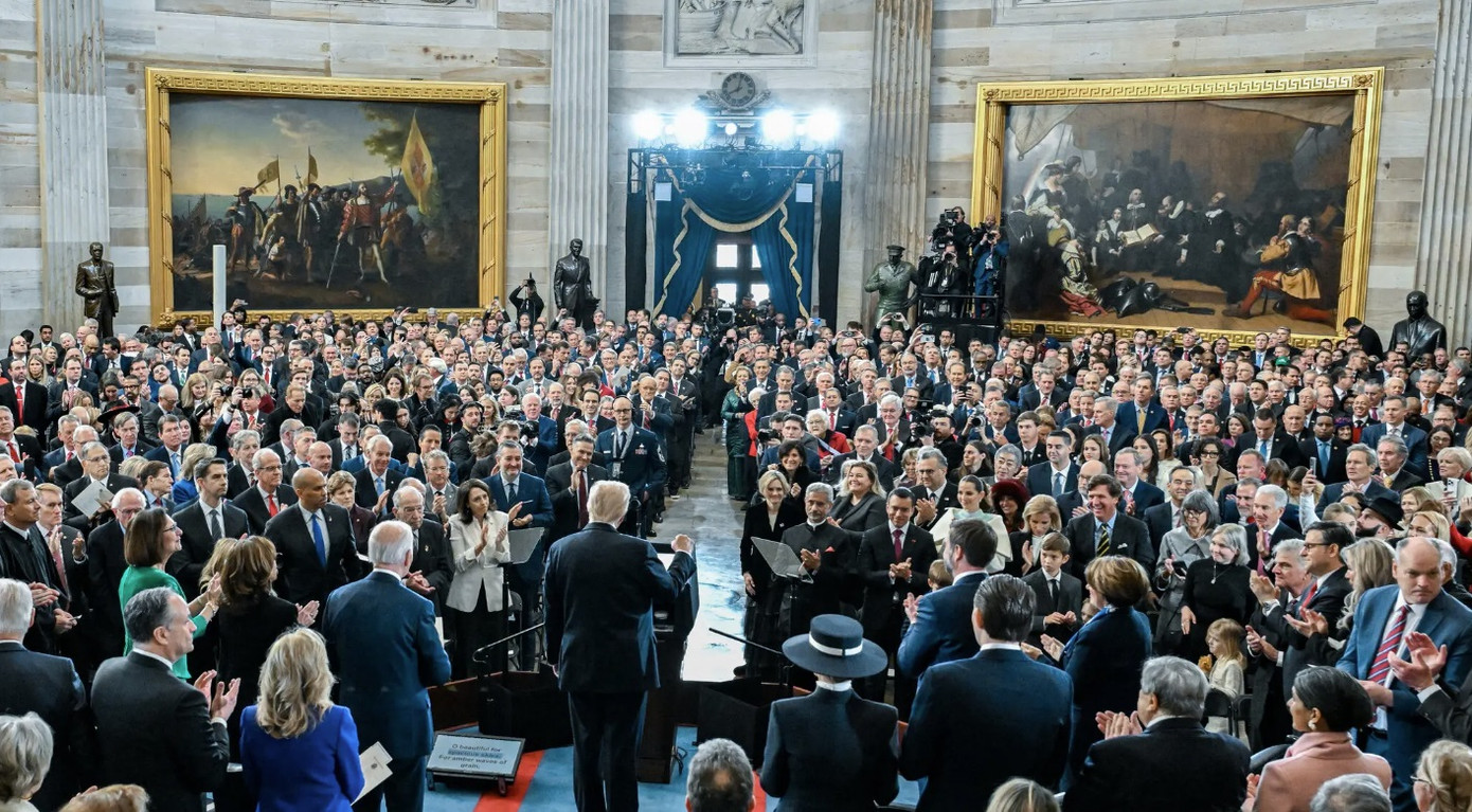 Lễ nhậm chức của Tổng thống Mỹ Donald Trump ngày 20/1. (Ảnh: NYT) Lễ nhậm chức của Tổng thống Mỹ Donald Trump ngày 20/1. (Ảnh: NYT)