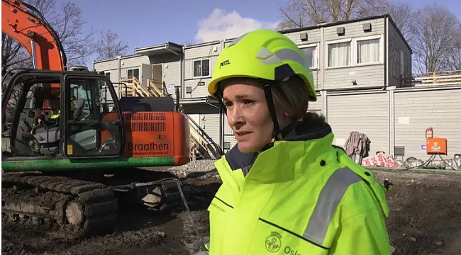 Các công trường xây dựng ở Oslo, Na Uy, cũng đang áp dụng giải pháp xanh. (Ảnh: Euronews) Các công trường xây dựng ở Oslo, Na Uy, cũng đang áp dụng giải pháp xanh. (Ảnh: Euronews)