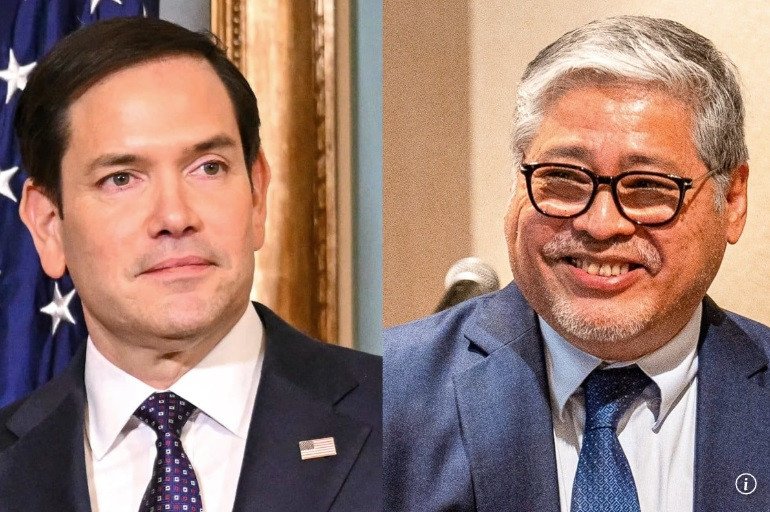 Ngoại trưởng Mỹ Marco Rubio và người đồng cấp Philippines Enrique Manalo. (Ảnh: SCMP) Ngoại trưởng Mỹ Marco Rubio và người đồng cấp Philippines Enrique Manalo. (Ảnh: SCMP)
