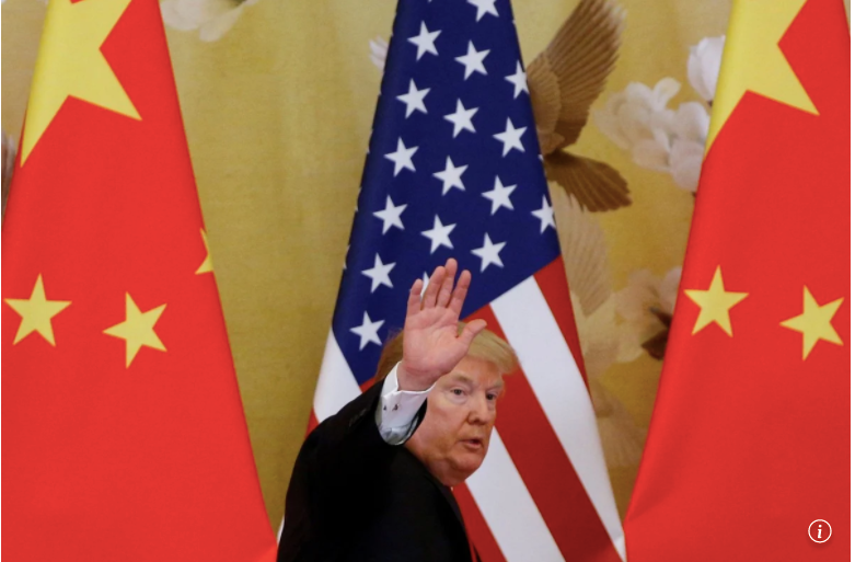 Ông Trump trong chuyến thăm TQ năm 2017. (Ảnh: Reuters) Ông Trump trong chuyến thăm TQ năm 2017. (Ảnh: Reuters)