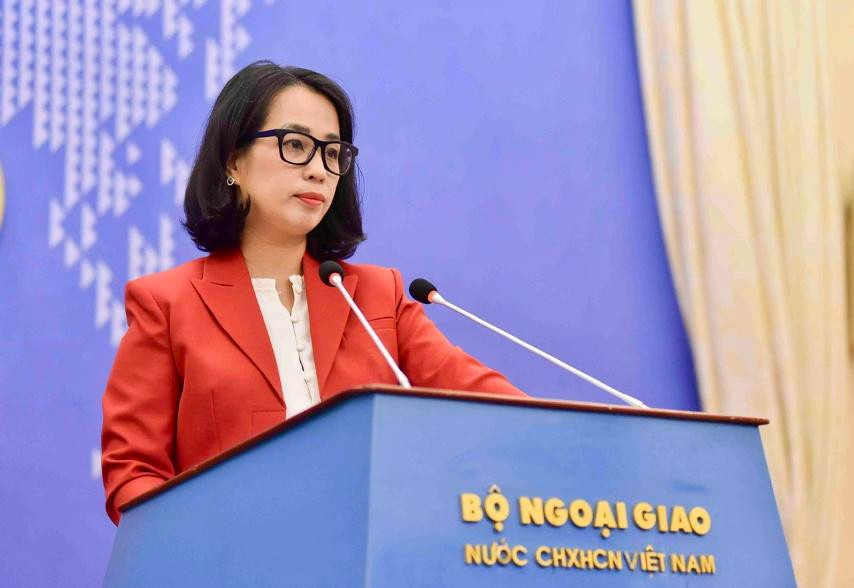 Người phát ngôn Bộ Ngoại giao Phạm Thu Hằng. (Ảnh: Mofa) Người phát ngôn Bộ Ngoại giao Phạm Thu Hằng. (Ảnh: Mofa)