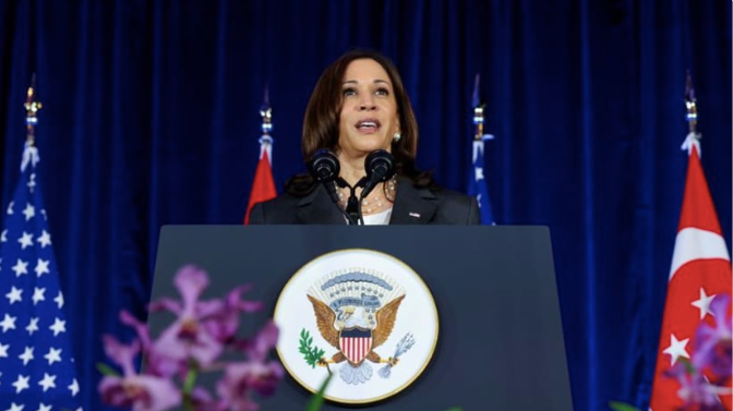 Phó Tổng thống Mỹ Kamala Harris. (Ảnh: Reuters)