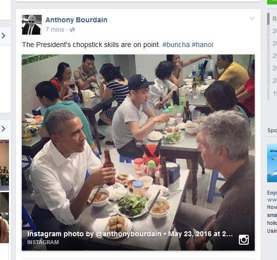 Ông Obama thưởng thức bún chả Hà Nội ảnh 24