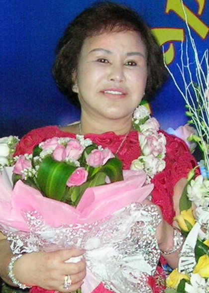 Doanh nhân Phạm Thị Diệu Hiền trong ngày sinh nhật lần thứ 52 cách nay một tháng. Ảnh: Duy Khang