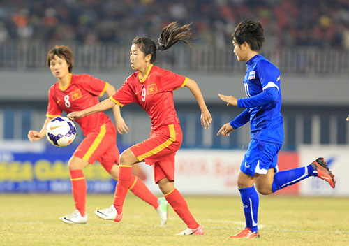 Dù rất nỗ lực trong thời gian còn lại những tuyển nữ Việt Nam không thể san lấp được khoảng cách