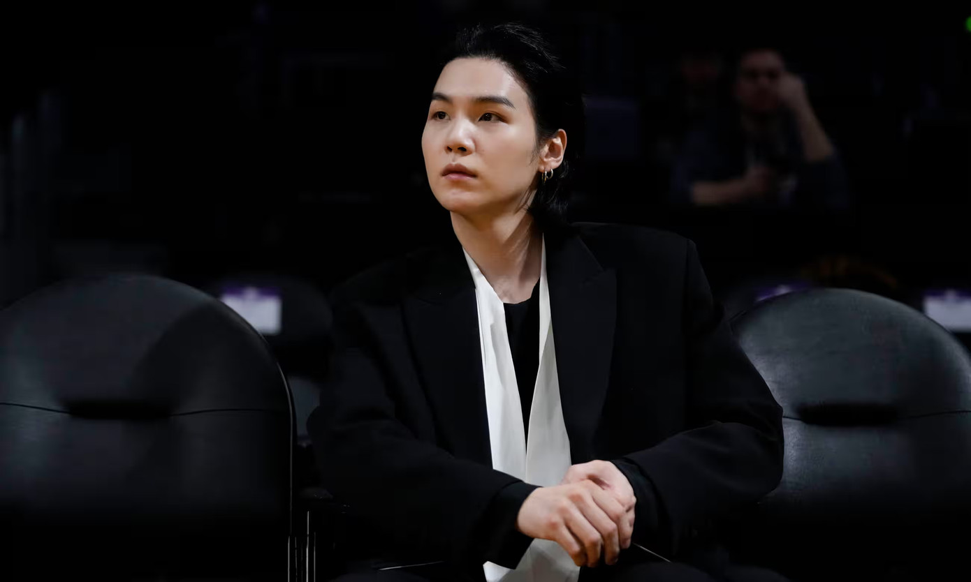 Suga - thành viên rapper của nhóm nhạc Hàn Quốc BTS