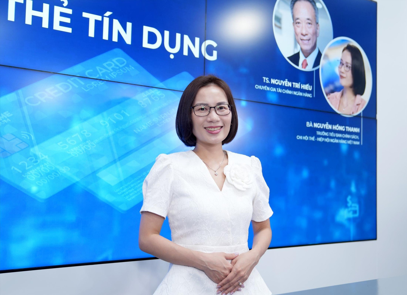 Bà Nguyễn Hồng Thanh, Trưởng Tiểu ban chính sách Chi hội thẻ (Hiệp hội Ngân hàng Việt Nam). Ảnh: Trọng Quân Bà Nguyễn Hồng Thanh, Trưởng Tiểu ban chính sách Chi hội thẻ (Hiệp hội Ngân hàng Việt Nam). Ảnh: Trọng Quân