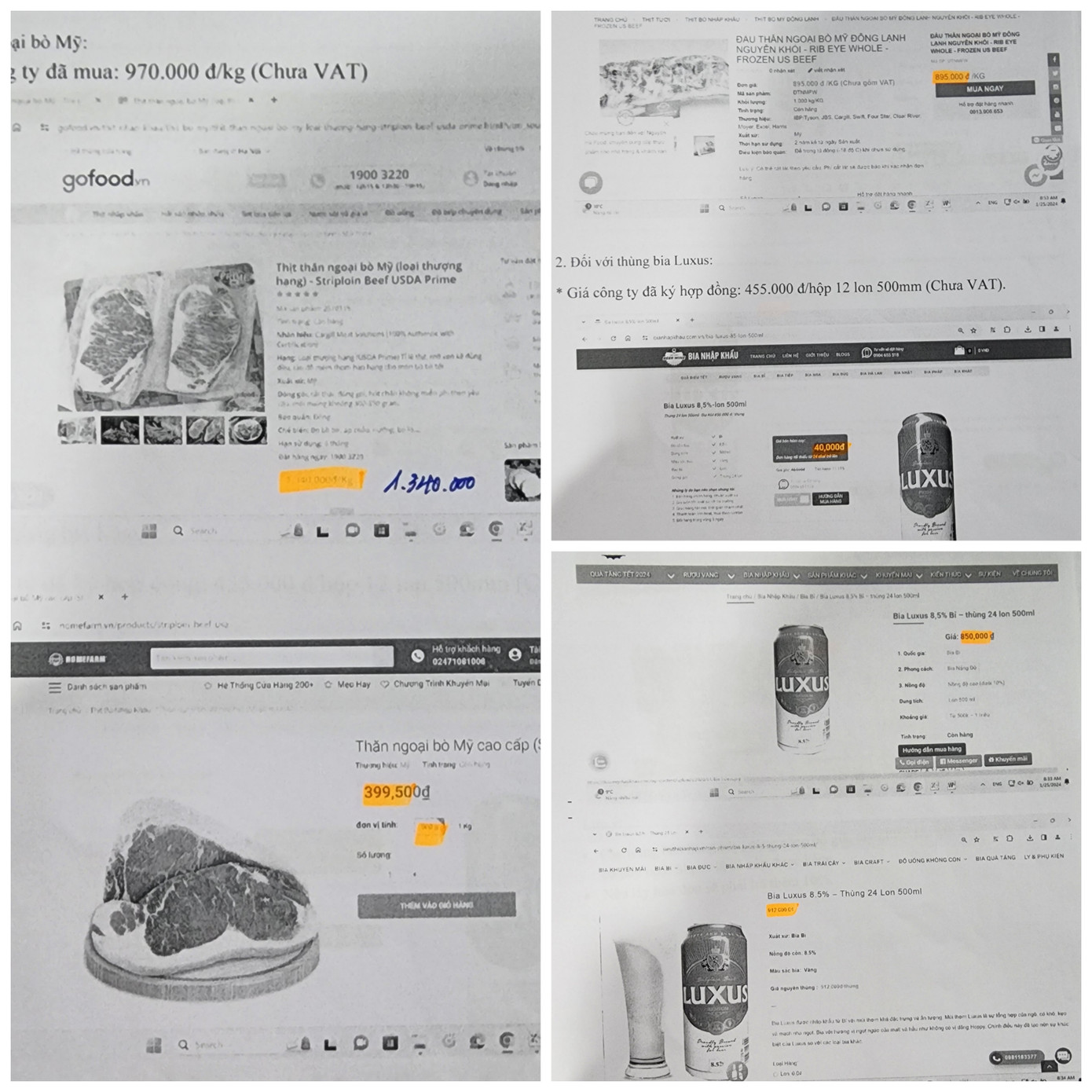 Cty Than Vàng Danh cung cấp mẫu photo các đơn giá tham khảo qua mạng trước khi lựa chọn nhà thầu.