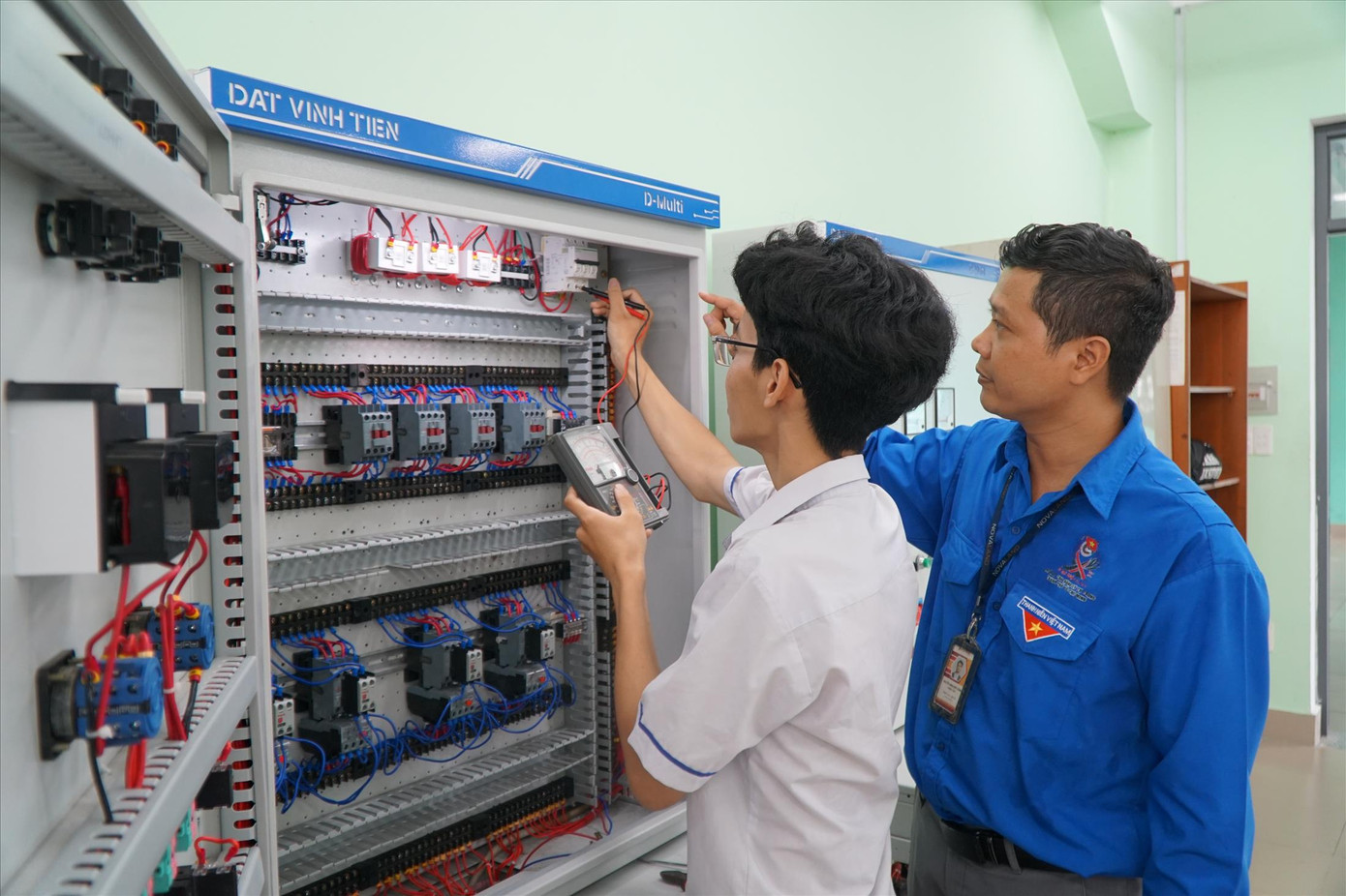 Học viên học nghề tại Trường cao đẳng Lý Tự Trọng, TPHCM. Ảnh: Nhàn Lê Học viên học nghề tại Trường cao đẳng Lý Tự Trọng, TPHCM. Ảnh: Nhàn Lê