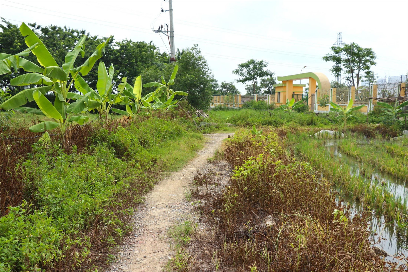 Trường Mầm non La Phù 2 xây dựng xong xuống cấp, không có đường vào Trường Mầm non La Phù 2 xây dựng xong xuống cấp, không có đường vào