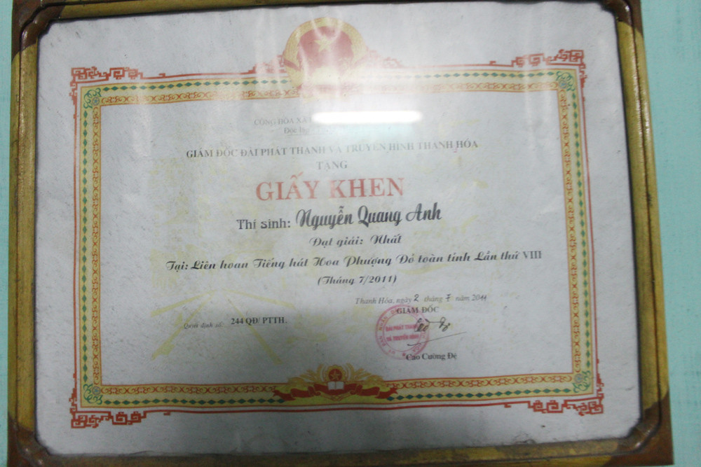 Bằng khen của Quang Anh