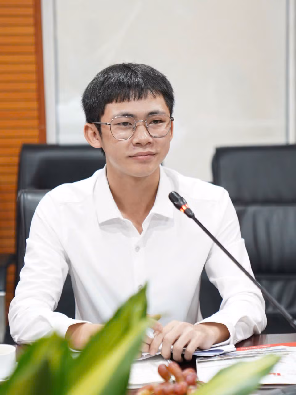 Bạn Phạm Nhật Huy, sinh viên ĐH Bách khoa Hà Nội. Ảnh: Hoàng Mạnh Thắng