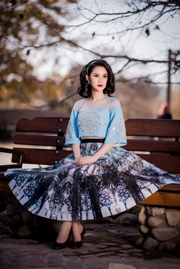 Tristine Trâm Bùi mặc xuyên thấu mà vẫn tinh tế ảnh 7