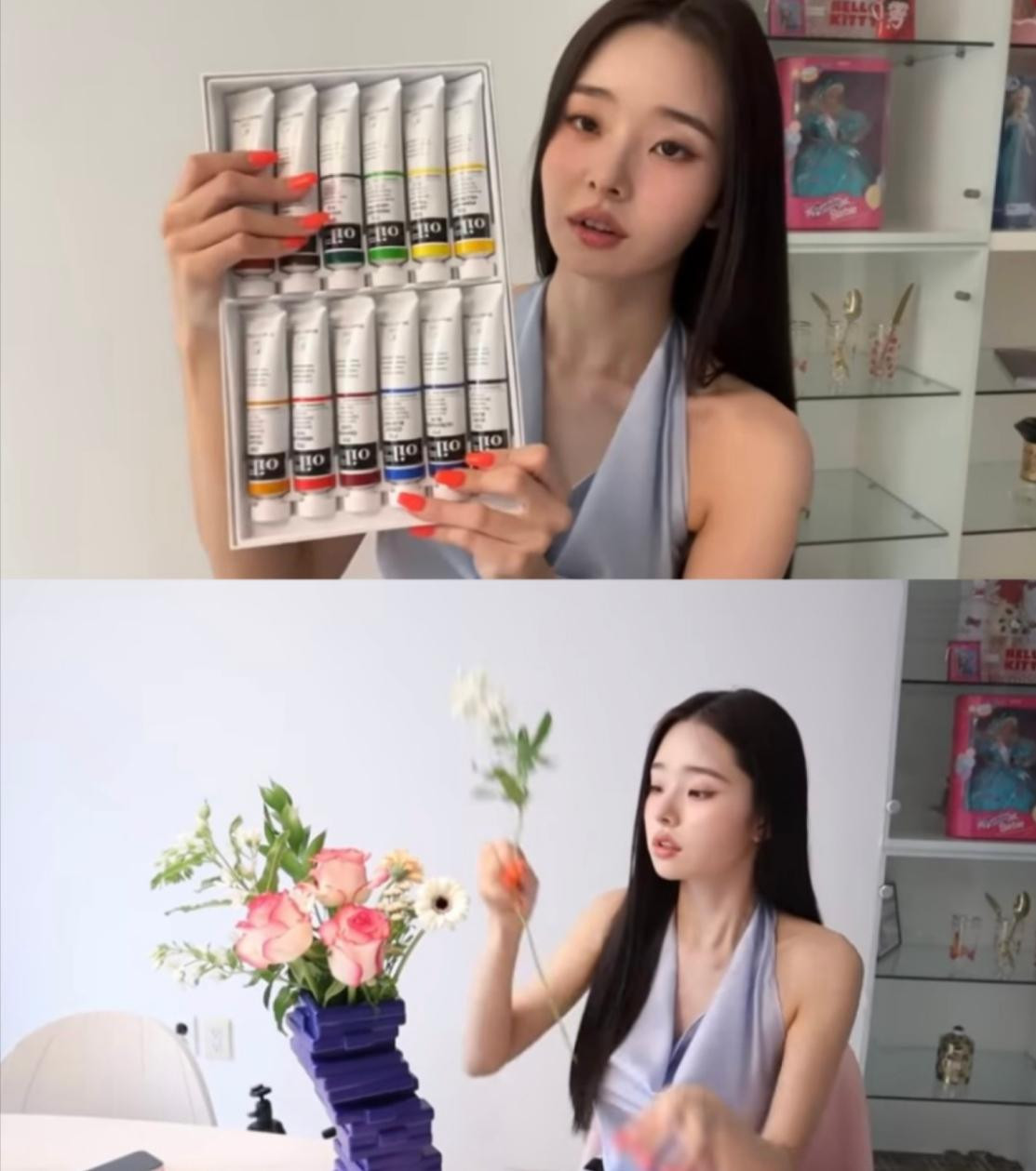 Trong video, nữ YouTuber đã cho khán giả thấy cái nhìn mới về cuộc sống hàng ngày, biết thêm về sở thích cắm hoa, vẽ tranh sơn dầu của mình. Trong video, nữ YouTuber đã cho khán giả thấy cái nhìn mới về cuộc sống hàng ngày, biết thêm về sở thích cắm hoa, vẽ tranh sơn dầu của mình.