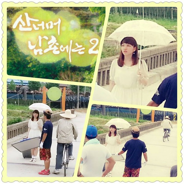 Kim Hương trong một bộ phim truyền hình tại Hàn Quốc