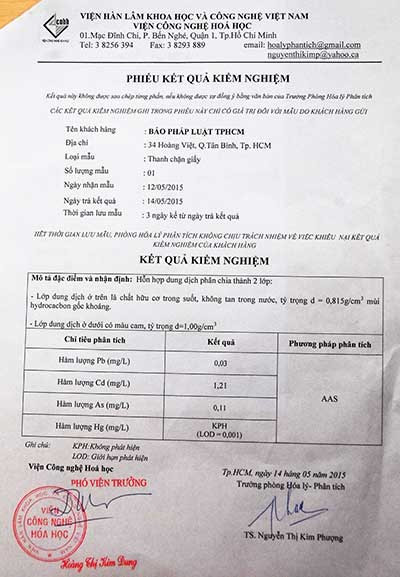 Cảnh báo chất độc từ đồ dùng văn phòng