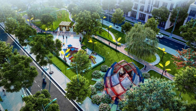 Phối cảnh Dự án đầu tư xây dựng Khu đô thị mới C3-1, xã Đại Áng, huyện Thanh Trì.