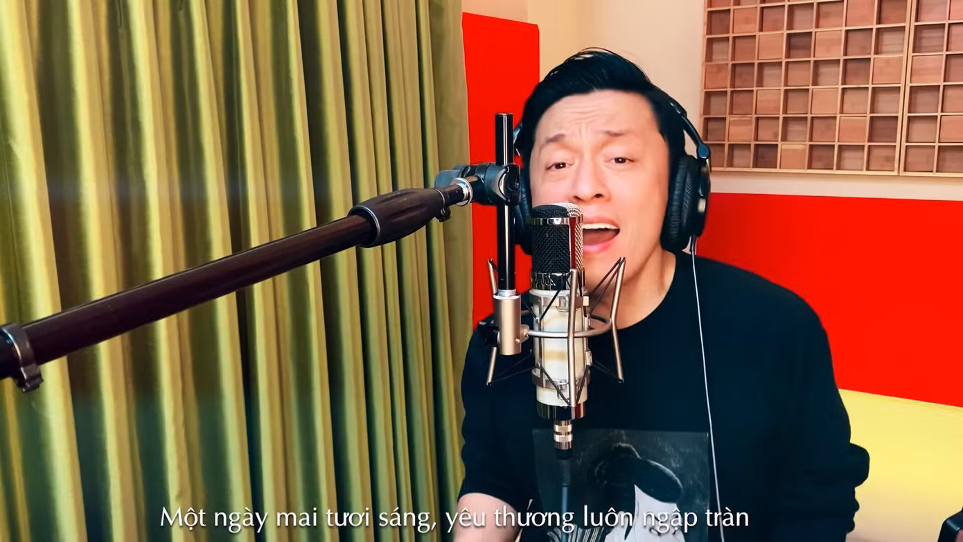 Ca sĩ Lam Trường tự thu âm Tái sinh yêu thương tại Mỹ