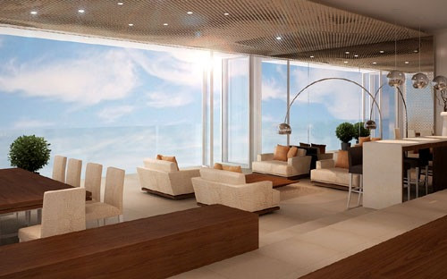 Phối cảnh một căn hộ tại Fusion Suites Danang Beach