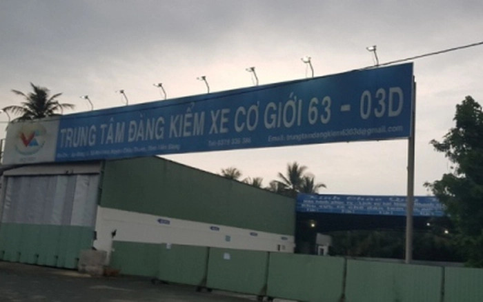 Trung tâm đăng kiểm xe cơ giới 63-03D (tỉnh Tiền Giang) đình chỉ hoạt động một tháng. Trung tâm đăng kiểm xe cơ giới 63-03D (tỉnh Tiền Giang) đình chỉ hoạt động một tháng.