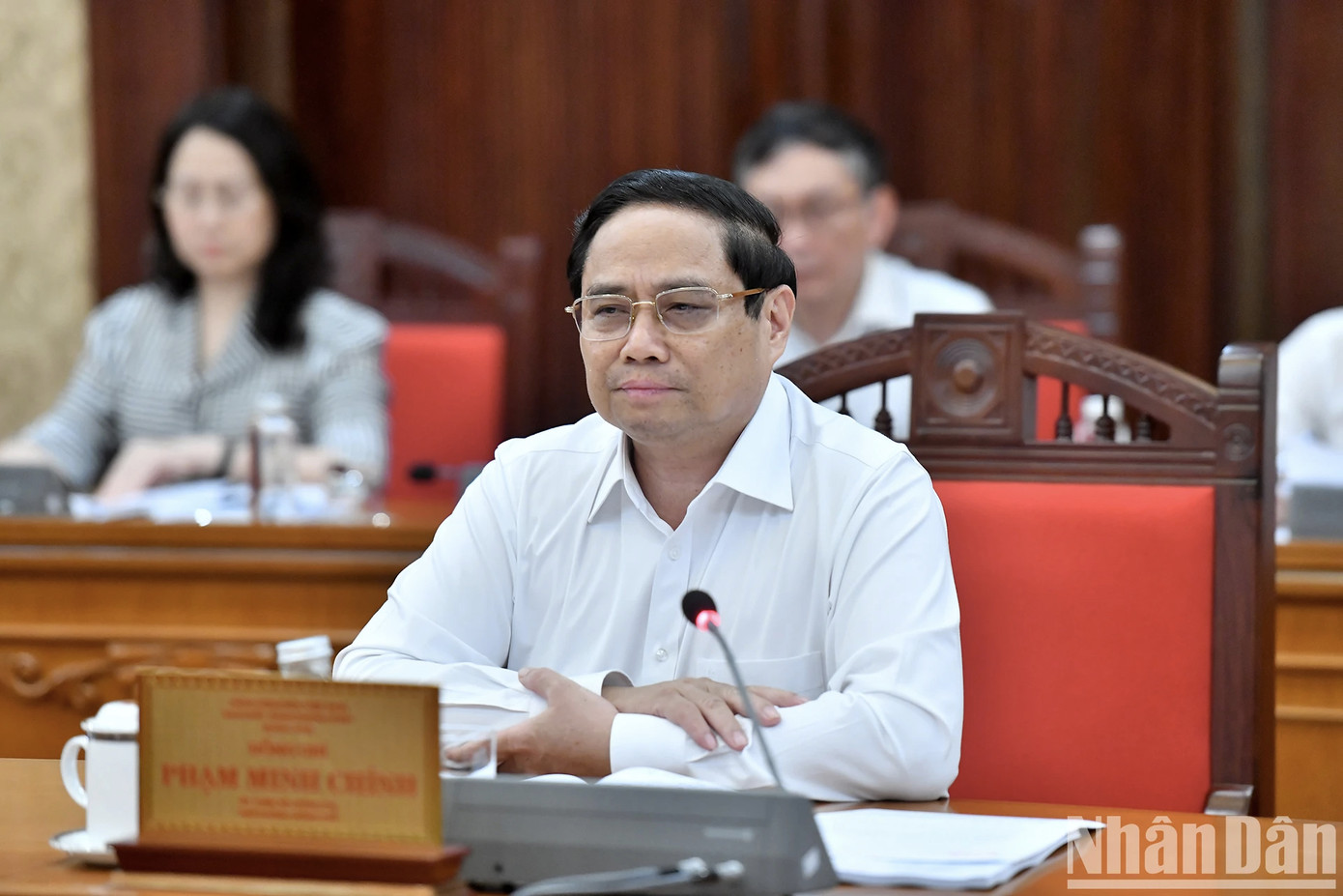 Thủ tướng Phạm Minh Chính phát biểu tại cuộc họp.