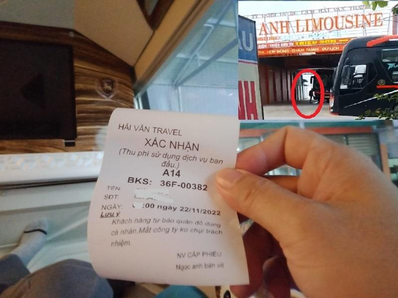 Ngoài lịch trình, lịch chạy theo tuyến cố định, hình thức thu tiền của khách cũng đang được Công ty Hải Vân Travel thực hiện theo tuyến cố định: Đến điểm đón lên xe (ảnh nhỏ), mua vé, trả tiền mặt (ảnh lớn). Ngoài lịch trình, lịch chạy theo tuyến cố định, hình thức thu tiền của khách cũng đang được Công ty Hải Vân Travel thực hiện theo tuyến cố định: Đến điểm đón lên xe (ảnh nhỏ), mua vé, trả tiền mặt (ảnh lớn).