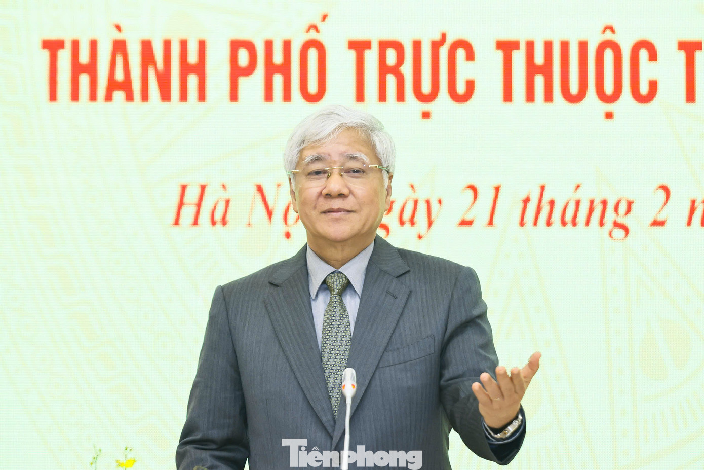 Chủ tịch Uỷ ban Trung ương MTTQ Việt Nam Đỗ Văn Chiến. Ảnh: Như Ý. Chủ tịch Uỷ ban Trung ương MTTQ Việt Nam Đỗ Văn Chiến. Ảnh: Như Ý.