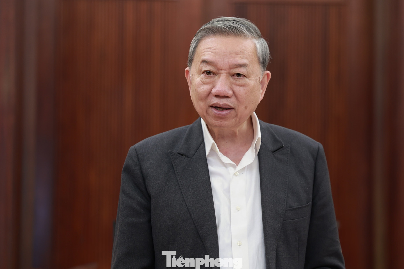 Tổng Bí thư Tô Lâm phát biểu tại buổi làm việc. Ảnh: Minh Châu.