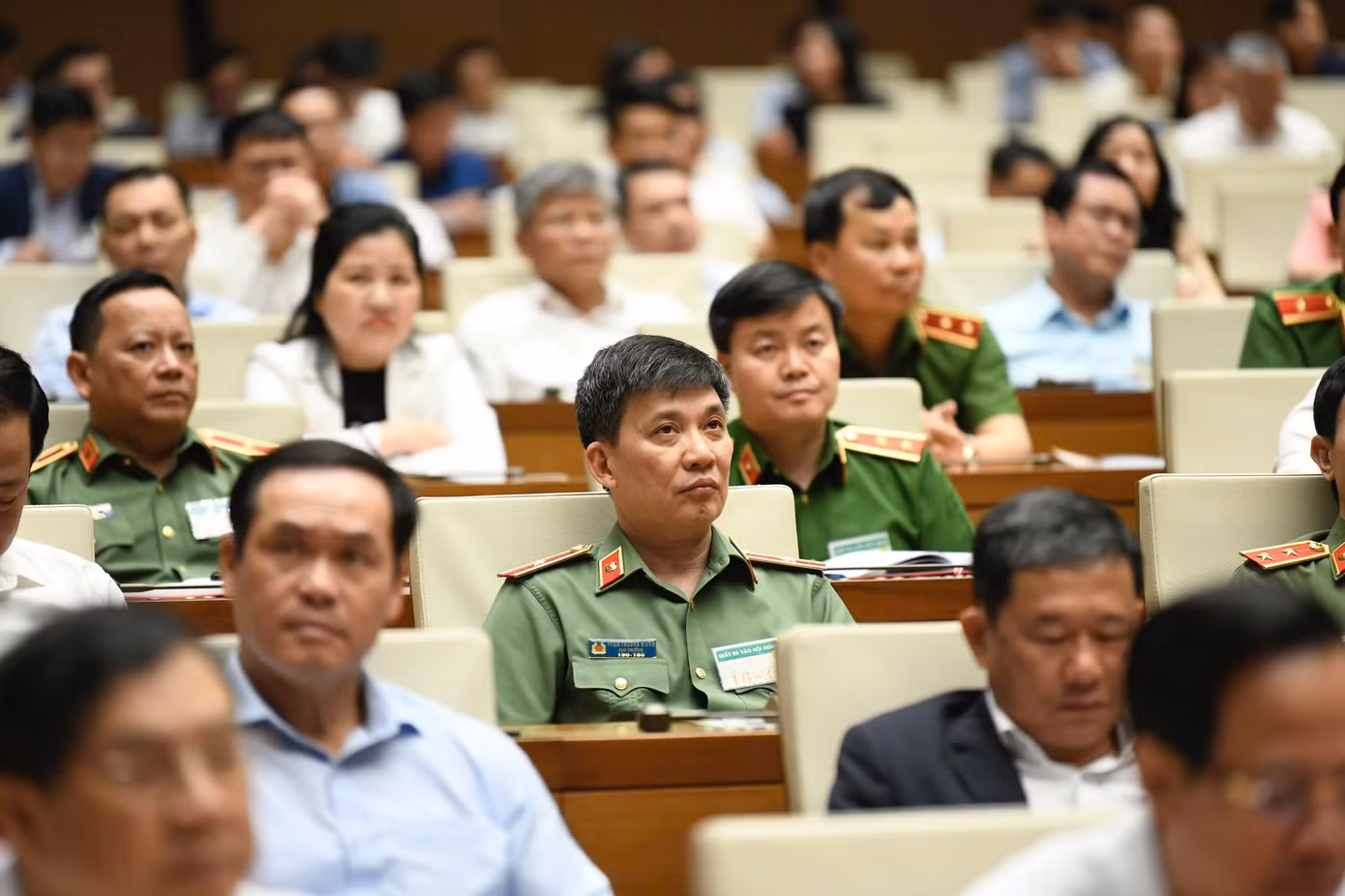 Chủ tịch Quốc hội Trần Thanh Mẫn trình bày chuyên đề về "Sửa đổi Hiến pháp và pháp luật; Phương hướng bầu cử Đại biểu Quốc hội khóa XVI và đại biểu Hội đồng nhân dân các cấp nhiệm kỳ 2026 - 2031”.
