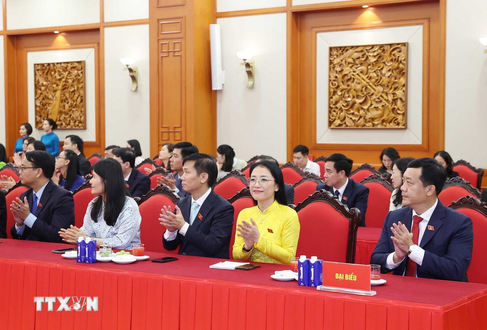 Toàn cảnh buổi gặp mặt. Ảnh: TTXVN. Toàn cảnh buổi gặp mặt. Ảnh: TTXVN.