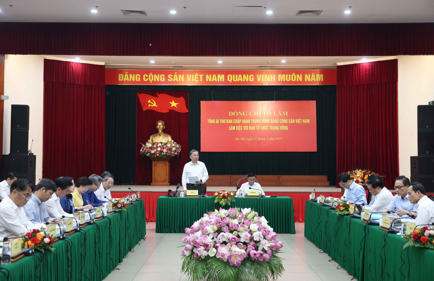 Toàn cảnh buổi làm việc. Ảnh: TTXVN.