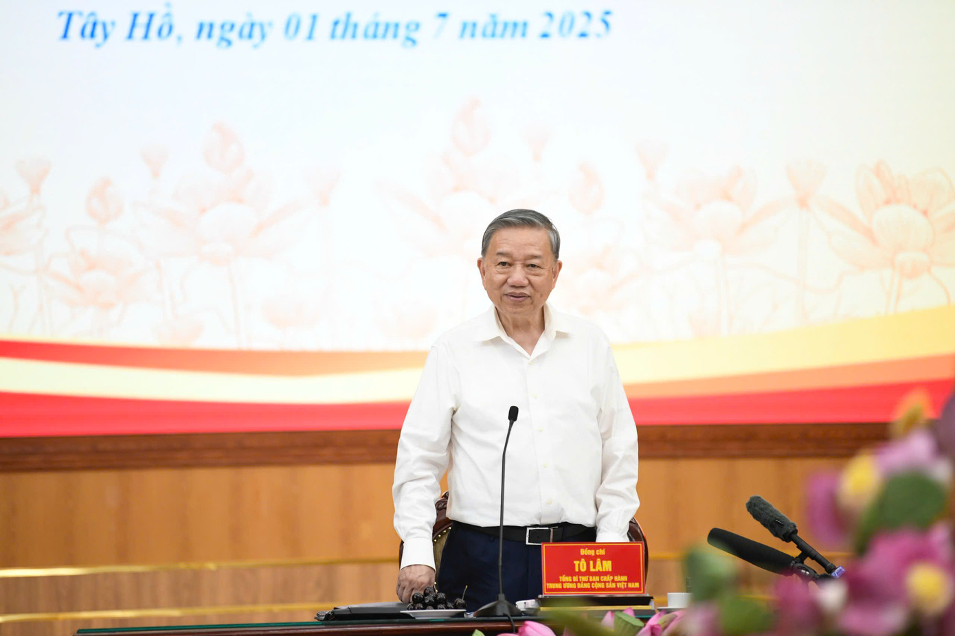 Tổng Bí thư Tô Lâm phát biểu tại buổi làm việc. Ảnh: Như Ý.