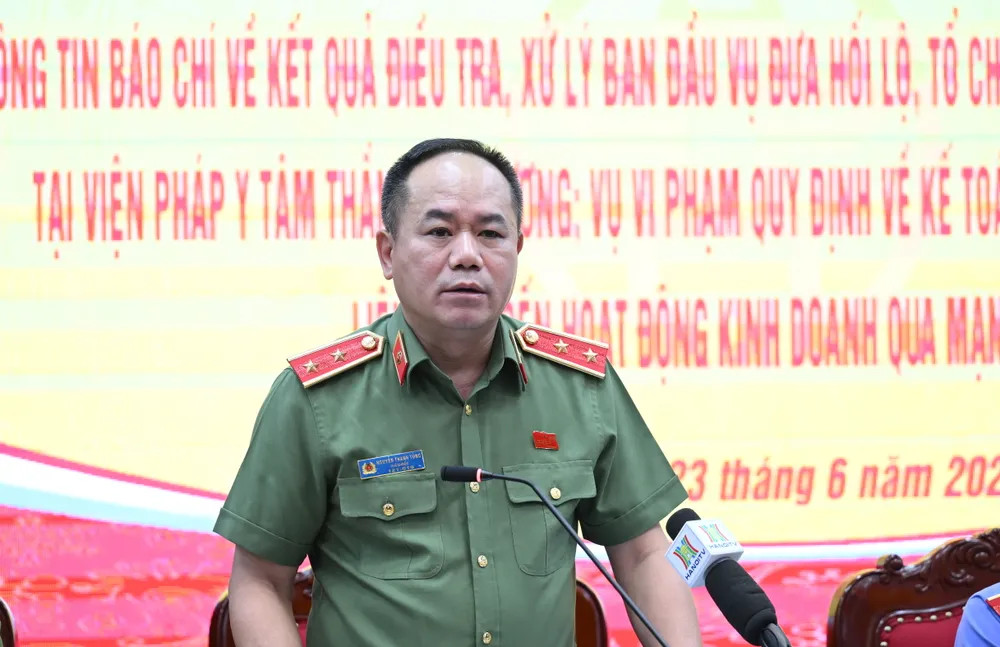 Trung tướng Nguyễn Thanh Tùng - Bí thư Đảng ủy, Giám đốc Công an TP Hà Nội được chuẩn y tham gia Ban Thường vụ Thành ủy Hà Nội. Ảnh: PV.