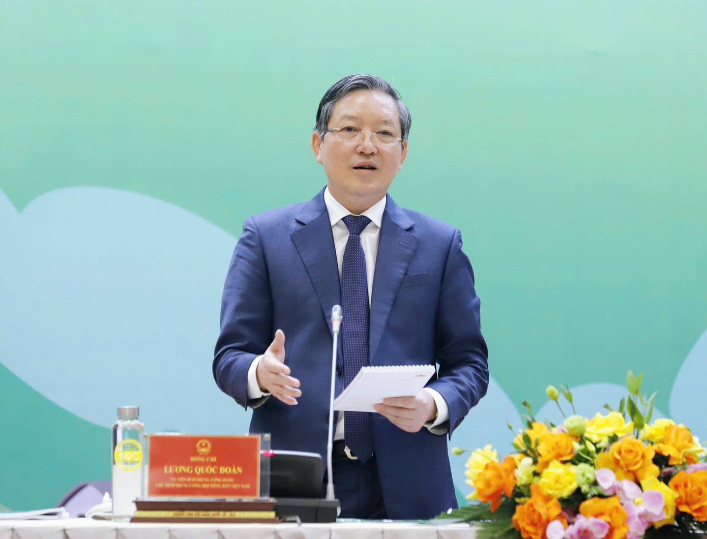 Chủ tịch Trung ương Hội Nông dân Việt Nam Lương Quốc Đoàn. Ảnh: PV.